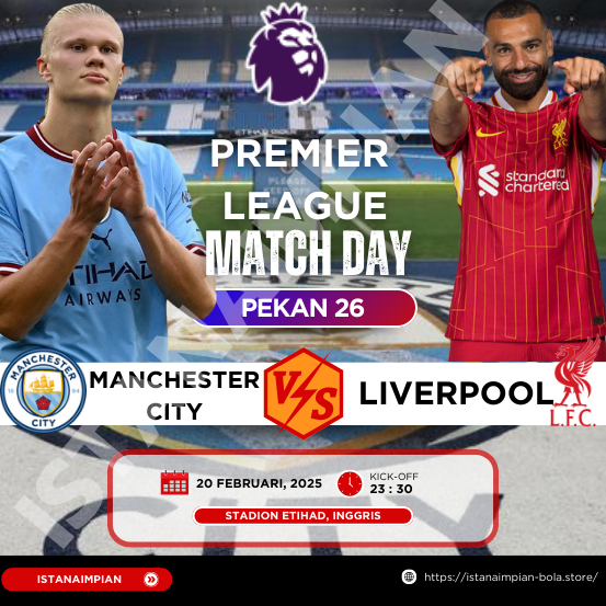 Pertandingan Manchester City Vs Liverpool